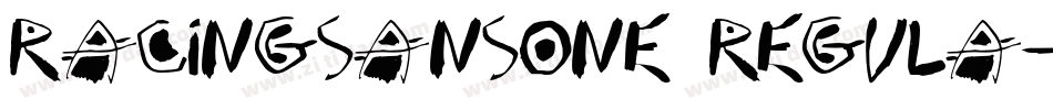 RacingSansOne Regula字体转换